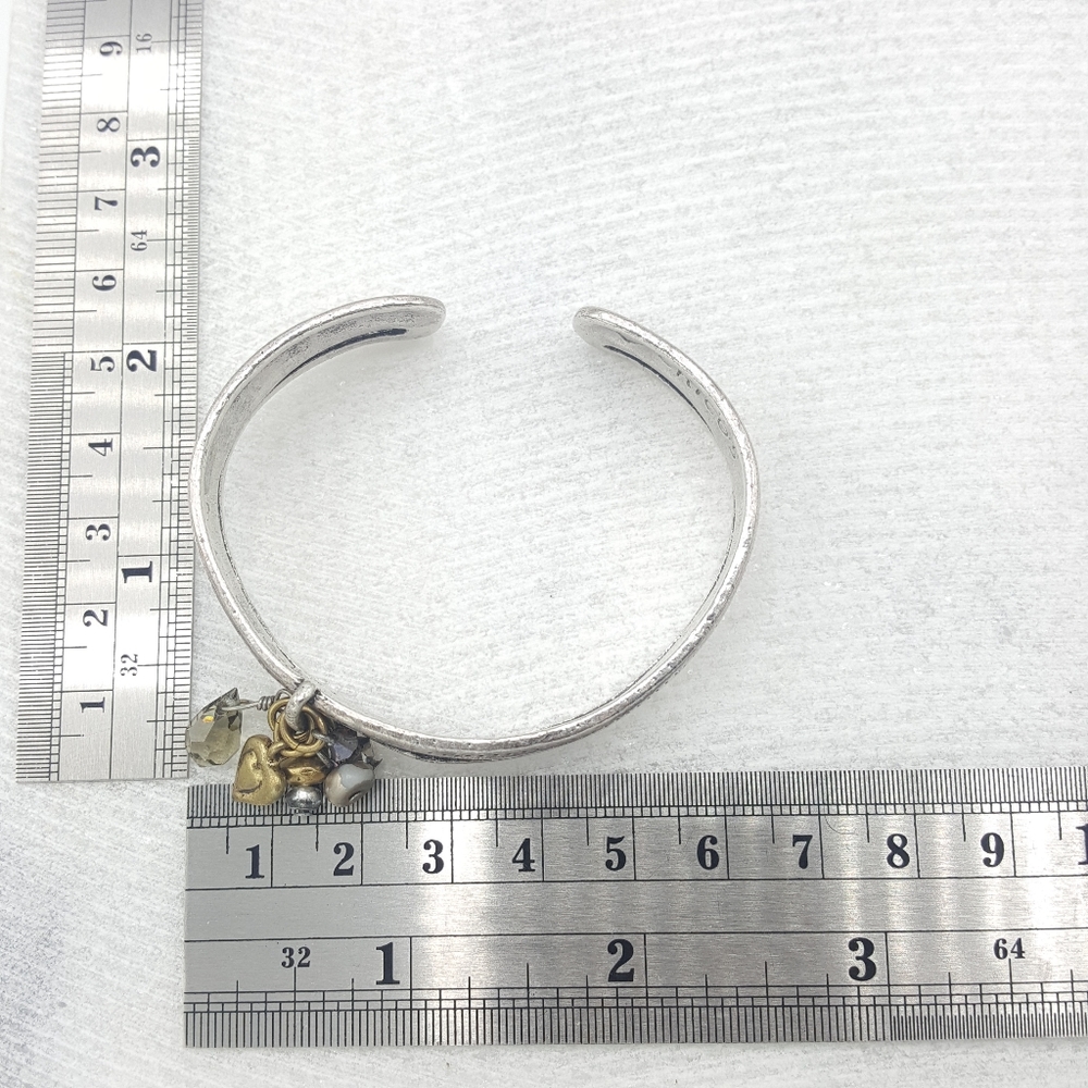 ✔Chicos Inspirational Quote Charm Cuff Bracelet - Picture 5 of 7